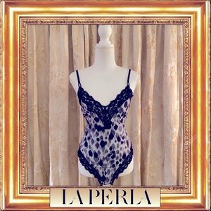 La Perla Vintage Animal Print Bodysuit NWOT 1980’s